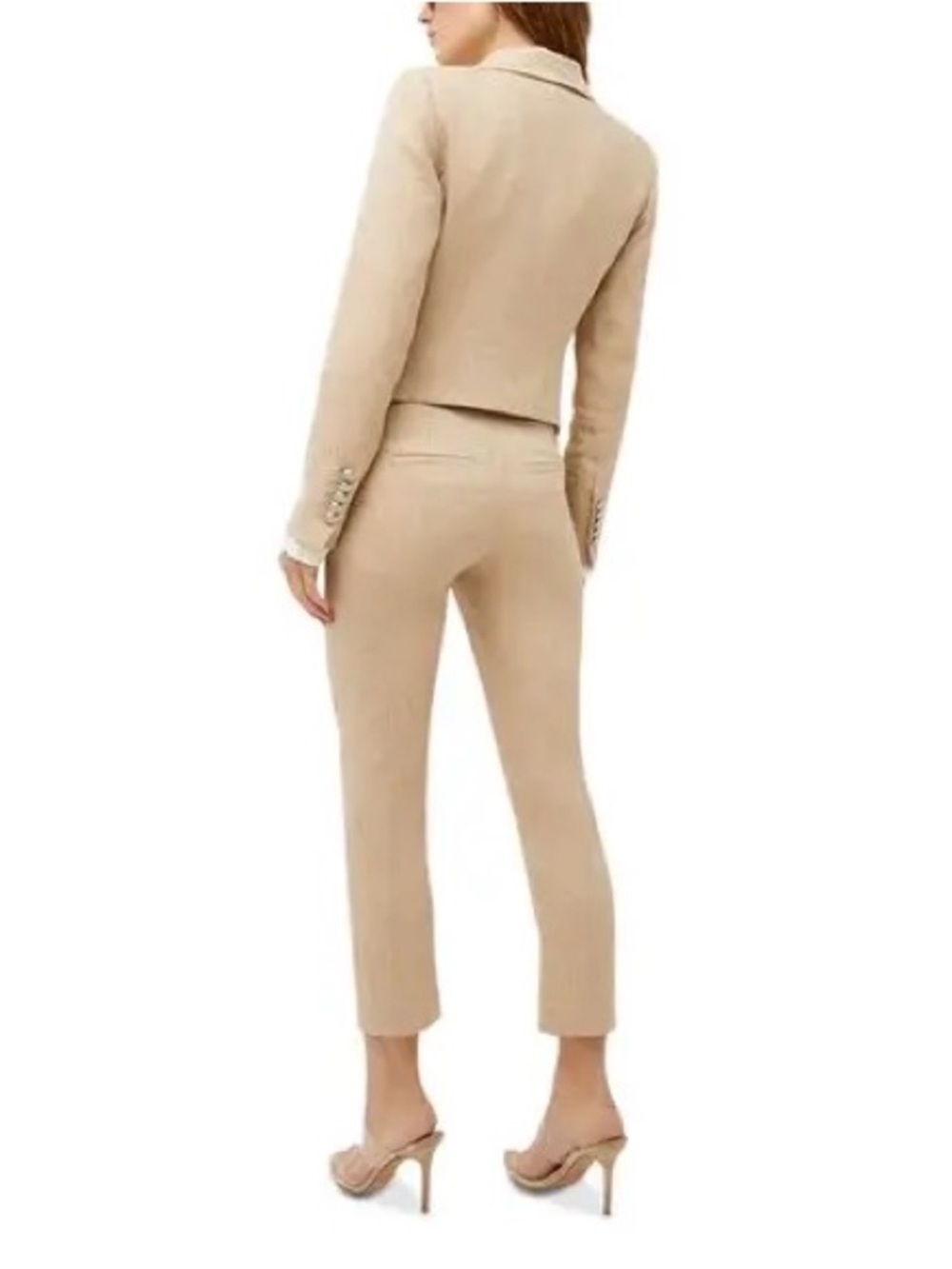 Veronica Beard Hosanna Dickey Jacket in Khaki Melange Size 2 - Picture 4 of 7